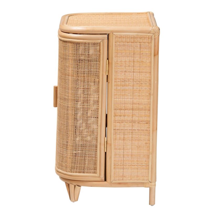Yanka Bohemian Natural Rattan Storage Cabinet
