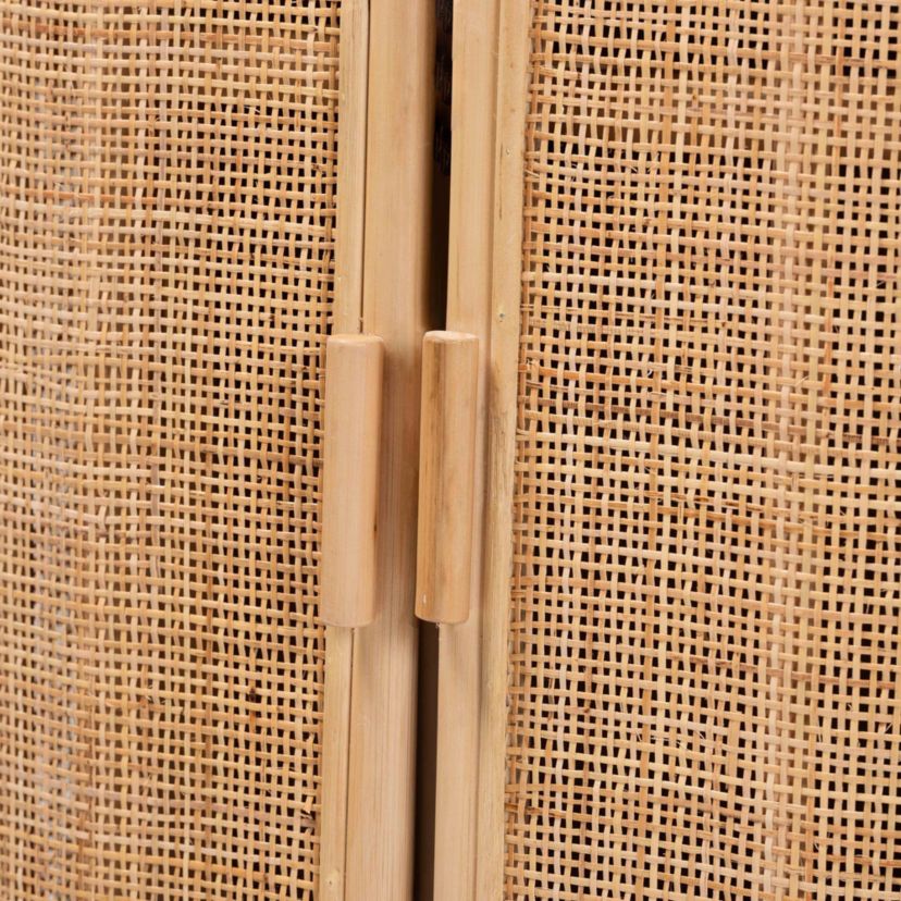 Yanka Bohemian Natural Rattan Storage Cabinet