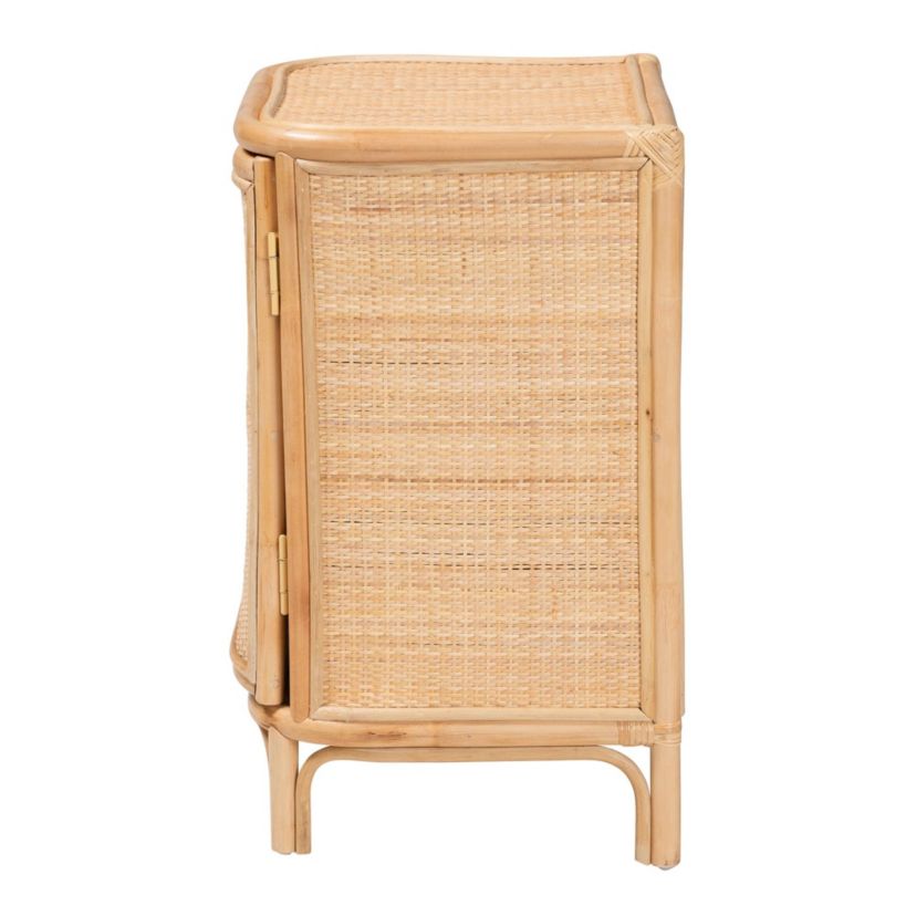Kiara Bohemian Natural Rattan Nightstand