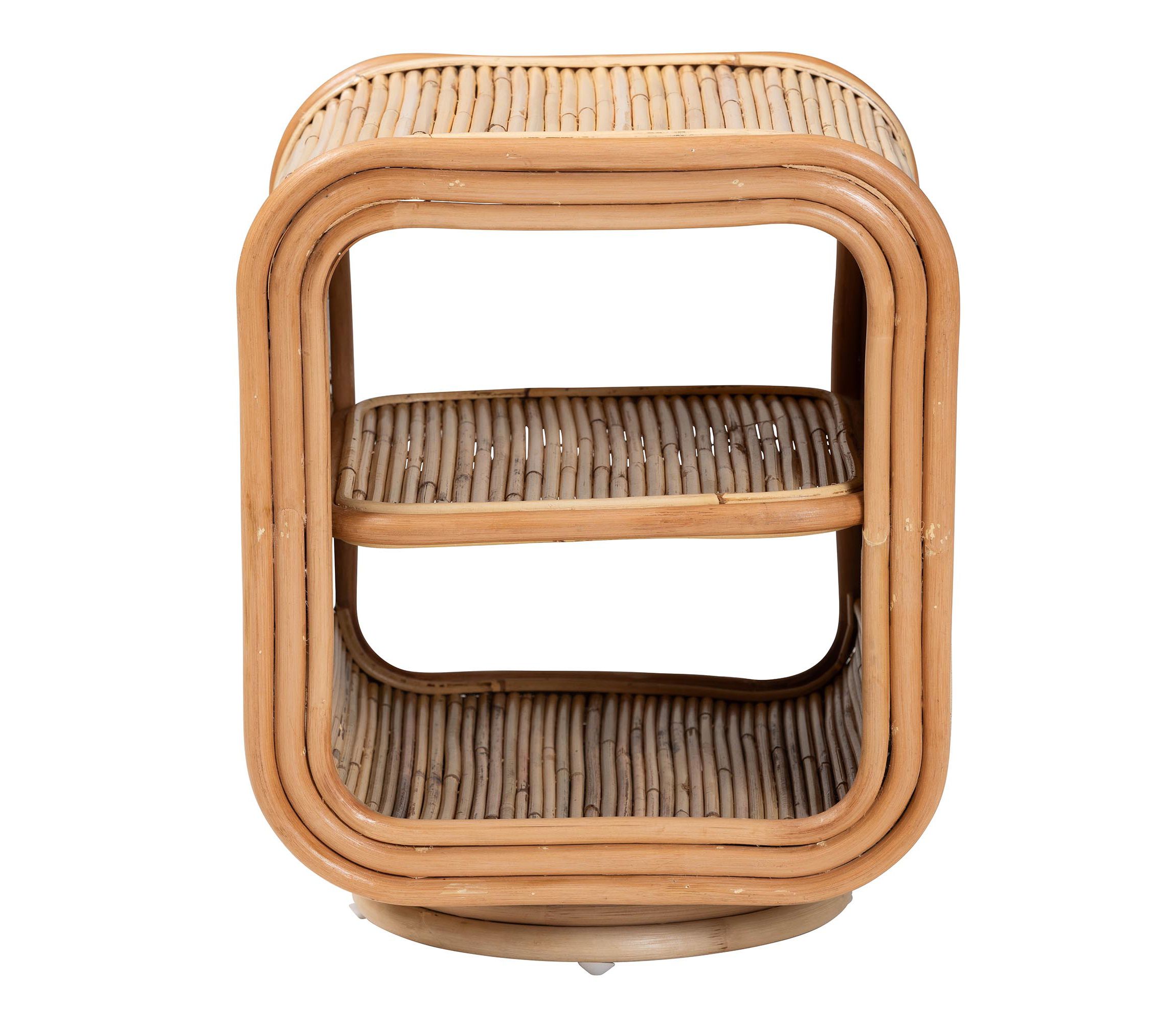 Bethari Bohemian Natural Rattan Nightstand