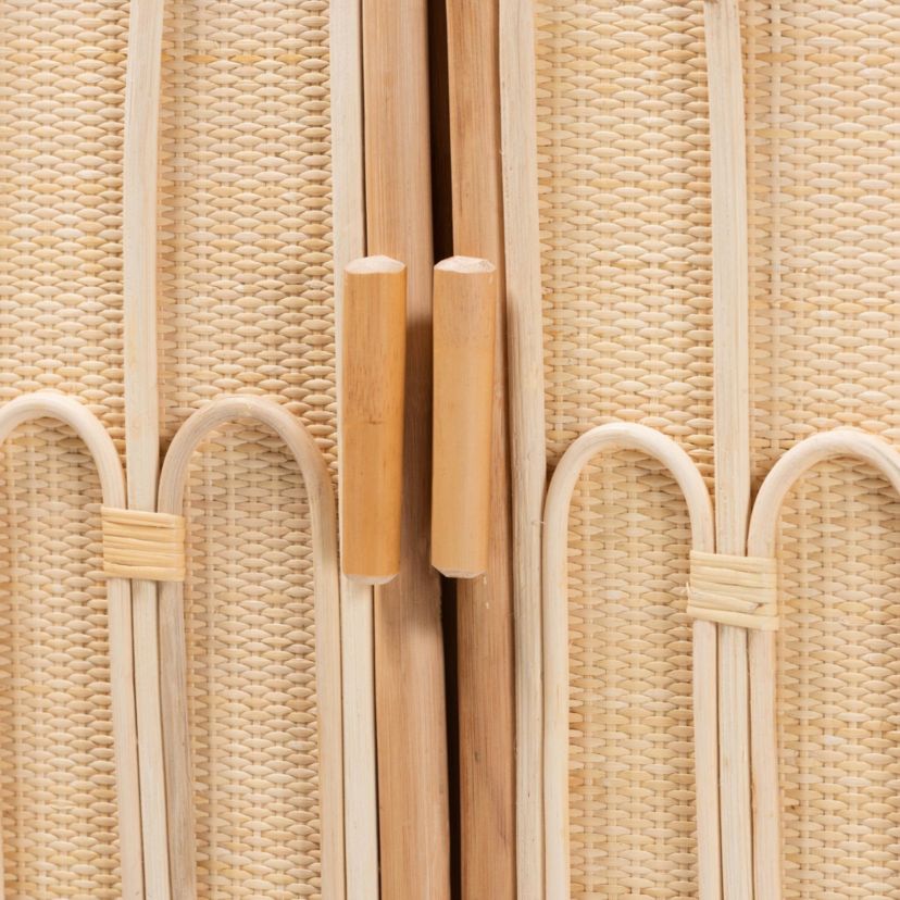 Gitano Bohemian Natural Rattan 2-Door Storage Cabinet