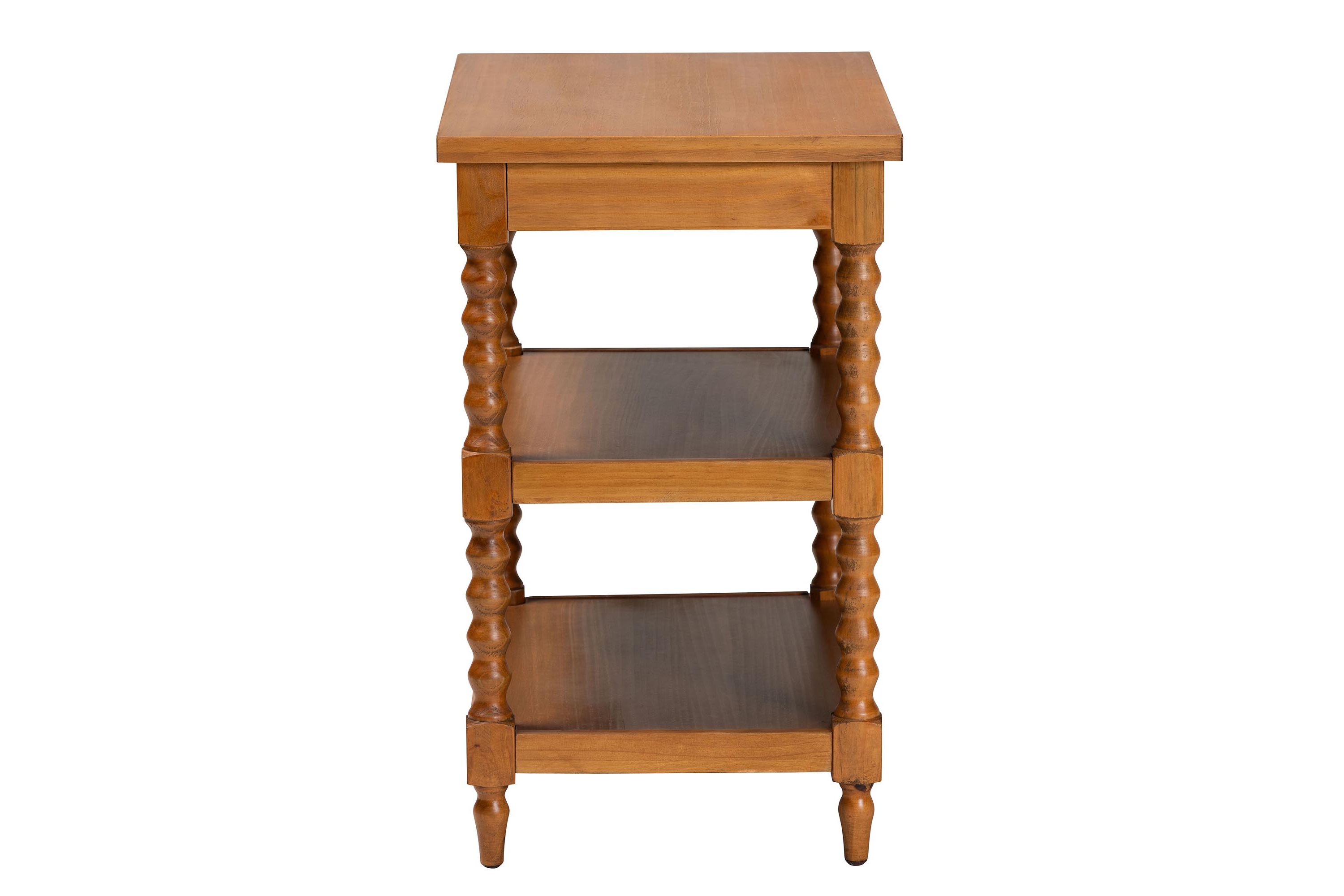 Imogene Retro-Modern Walnut Brown Finished Wood End Table
