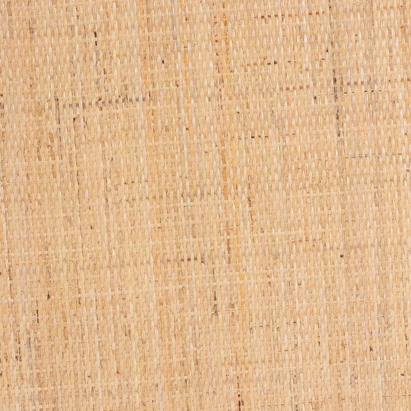 Kalimantan Bohemian Light Honey Rattan and Mahogany Wood Coffee Table