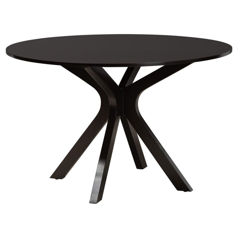 Luise Modern Grey Fabric and Dark Brown Finished Wood 7-Piece Dining Set
