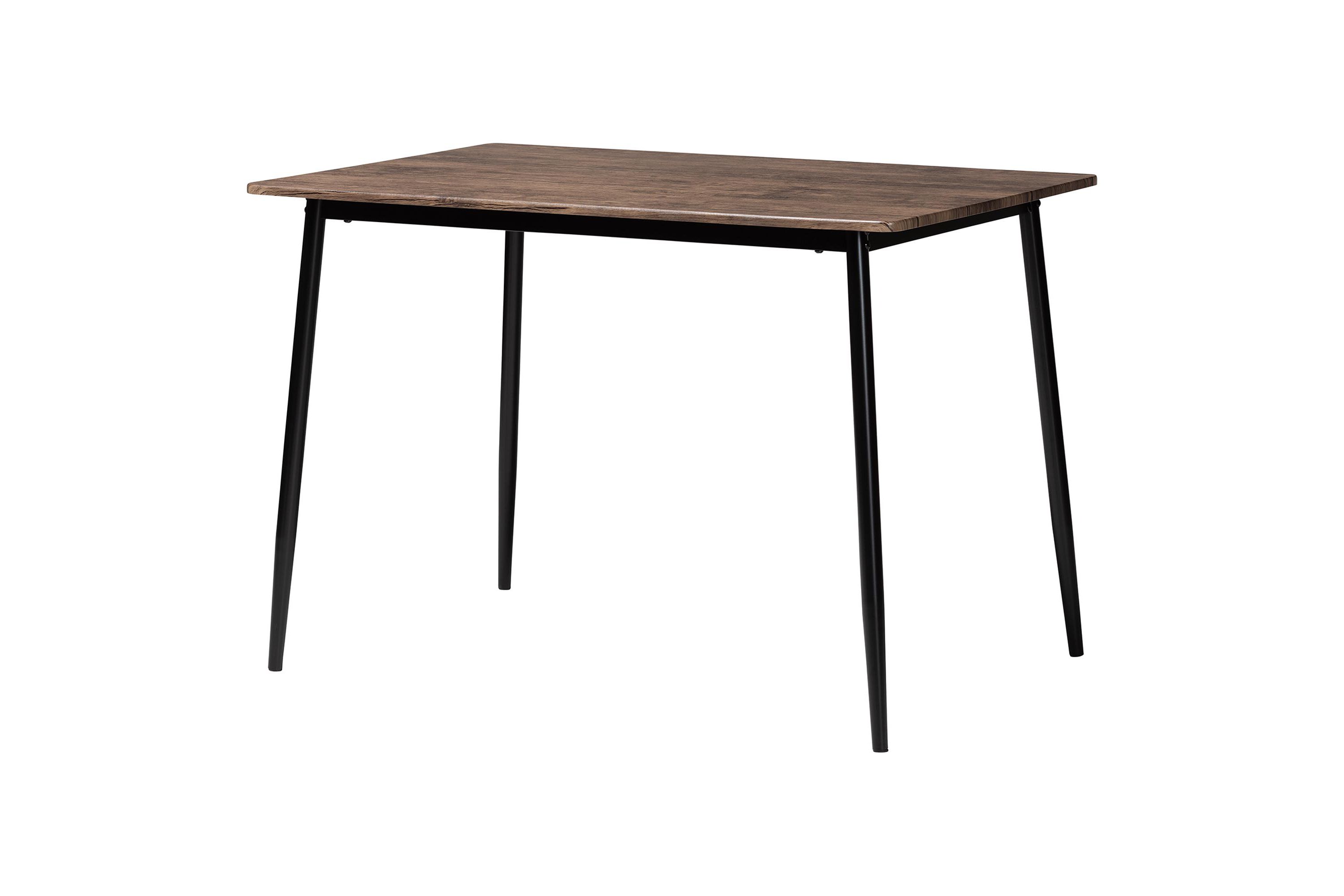 Orrin Modern Industrial Grey Fabric and Metal 5-Piece Dining Set