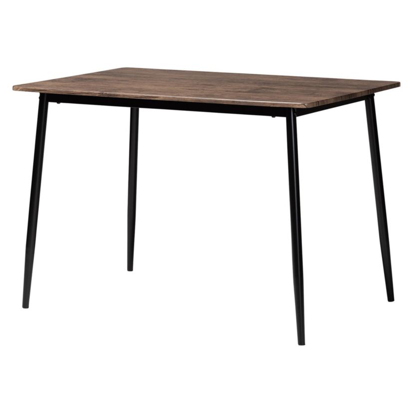Bishop Industrial Beige Fabric and Metal 5-Piece Dining Set