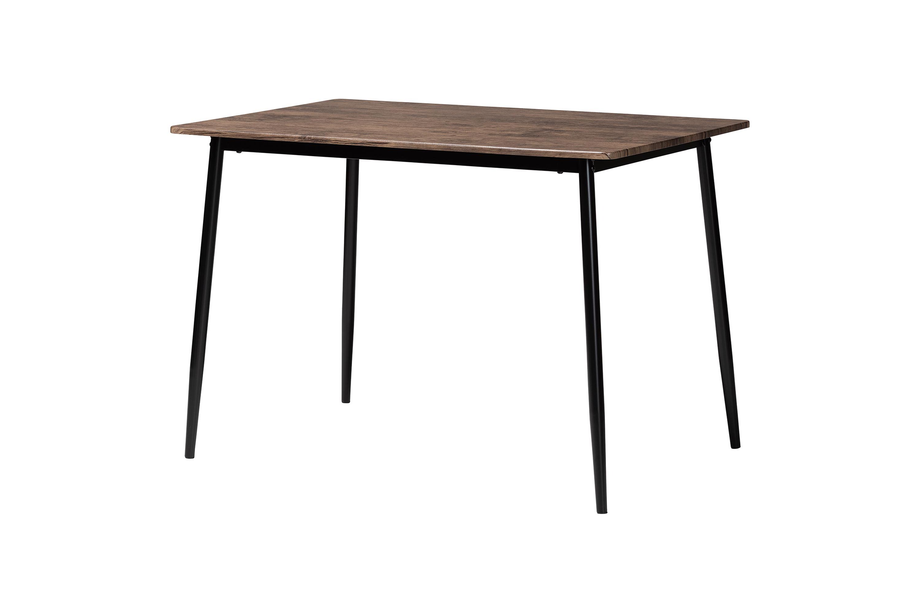 Bishop Industrial Grey Fabric and Metal 5-Piece Dining Set