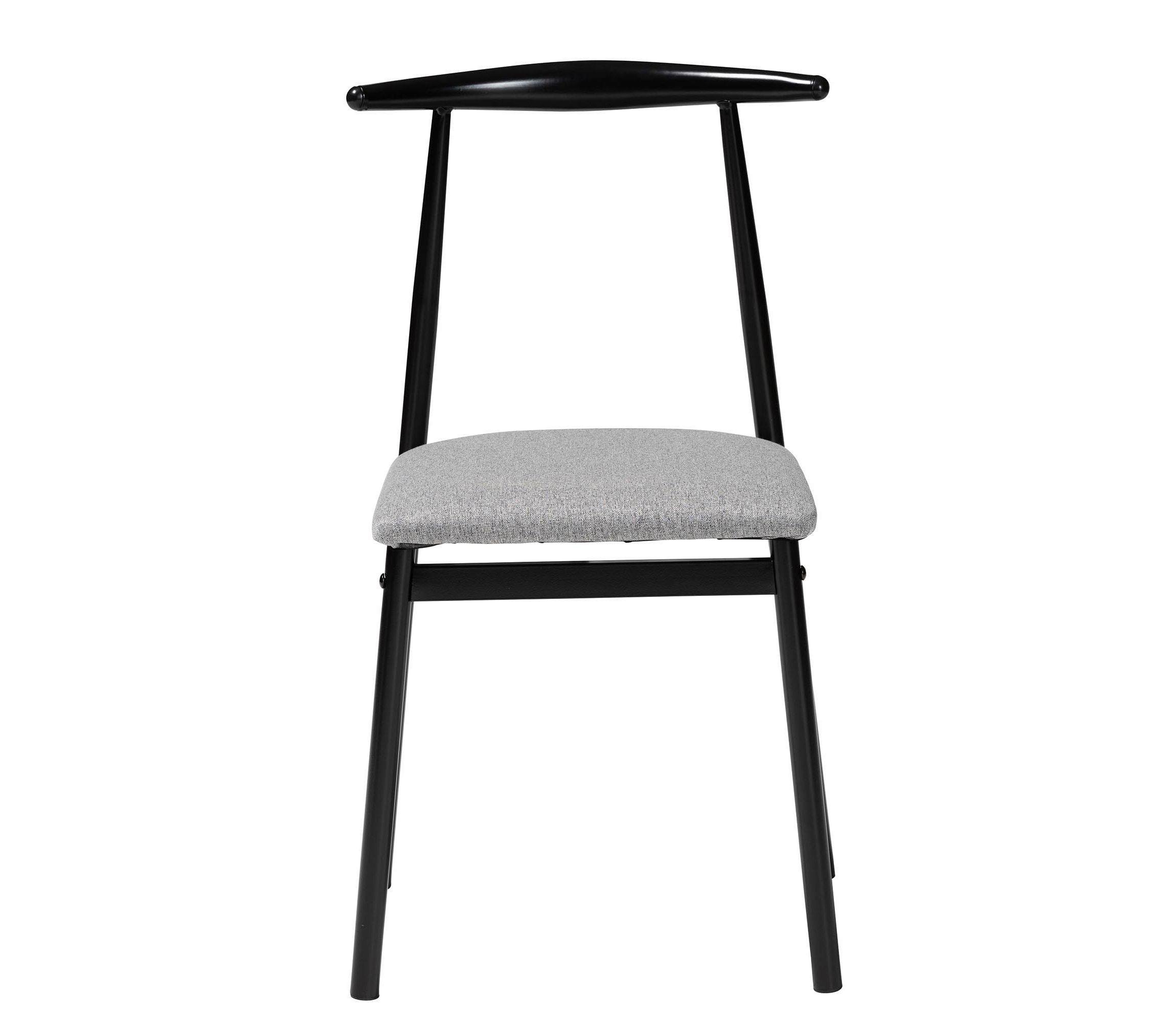 Arnold Modern Industrial Grey Fabric and Metal 4-Piece Dining Chair Set