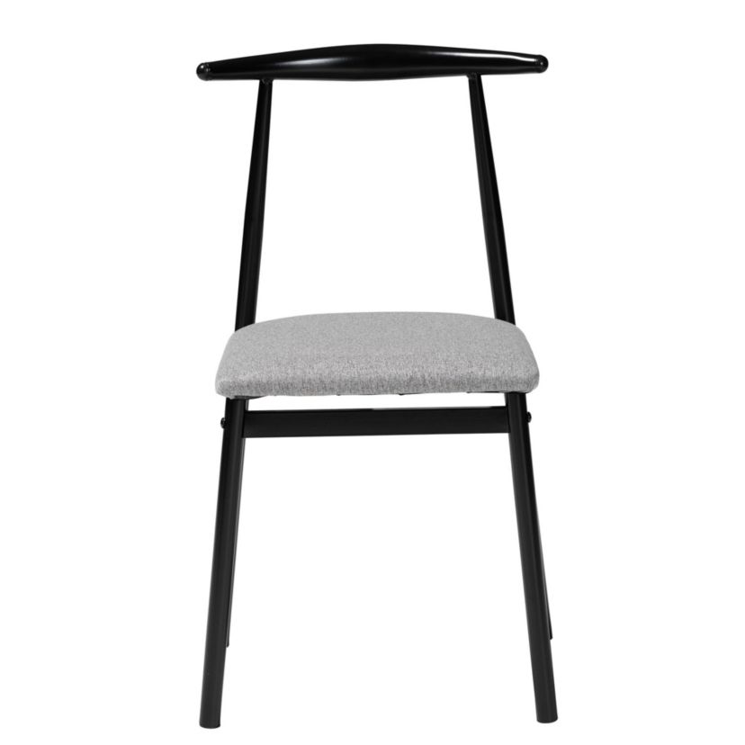 Arnold Modern Industrial Grey Fabric and Metal 4-Piece Dining Chair Set