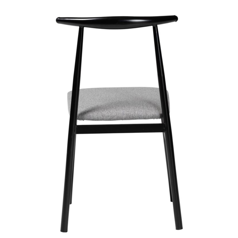 Arnold Modern Industrial Grey Fabric and Metal 4-Piece Dining Chair Set