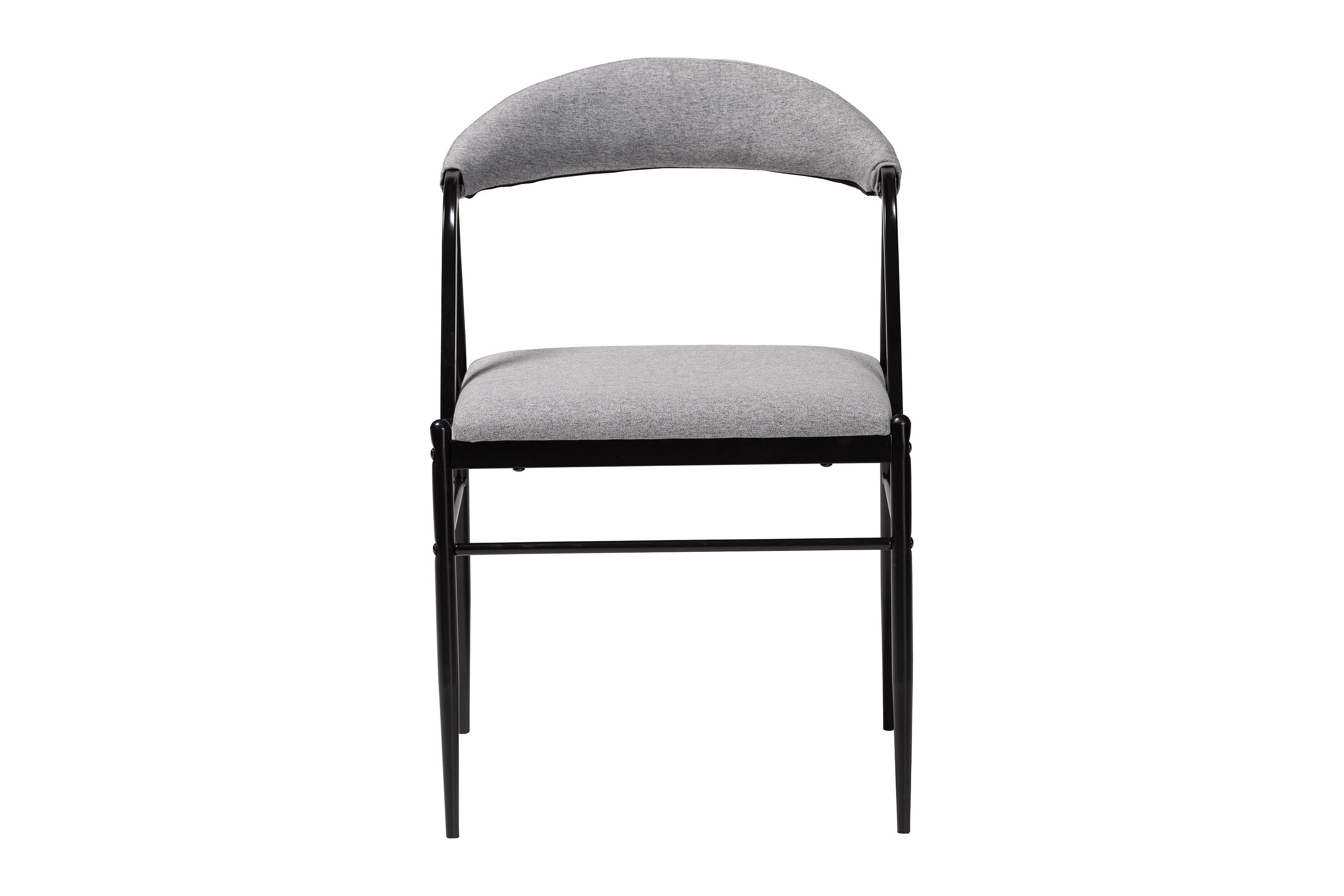 Orrin Modern Industrial Grey Fabric and Metal 4-Piece Dining Chair Set