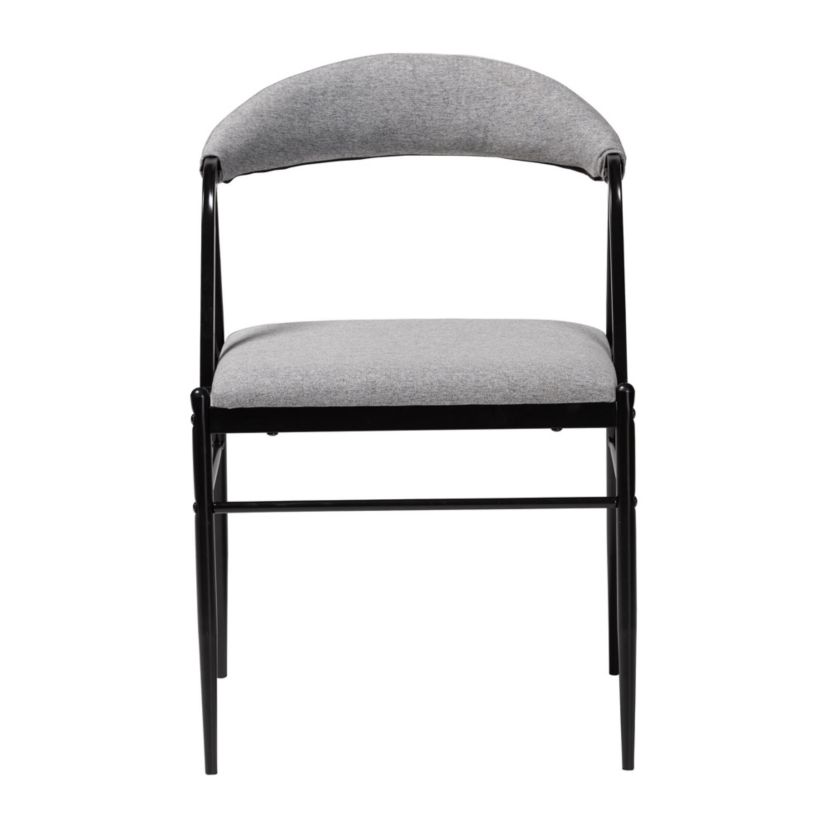Orrin Modern Industrial Grey Fabric and Metal 4-Piece Dining Chair Set