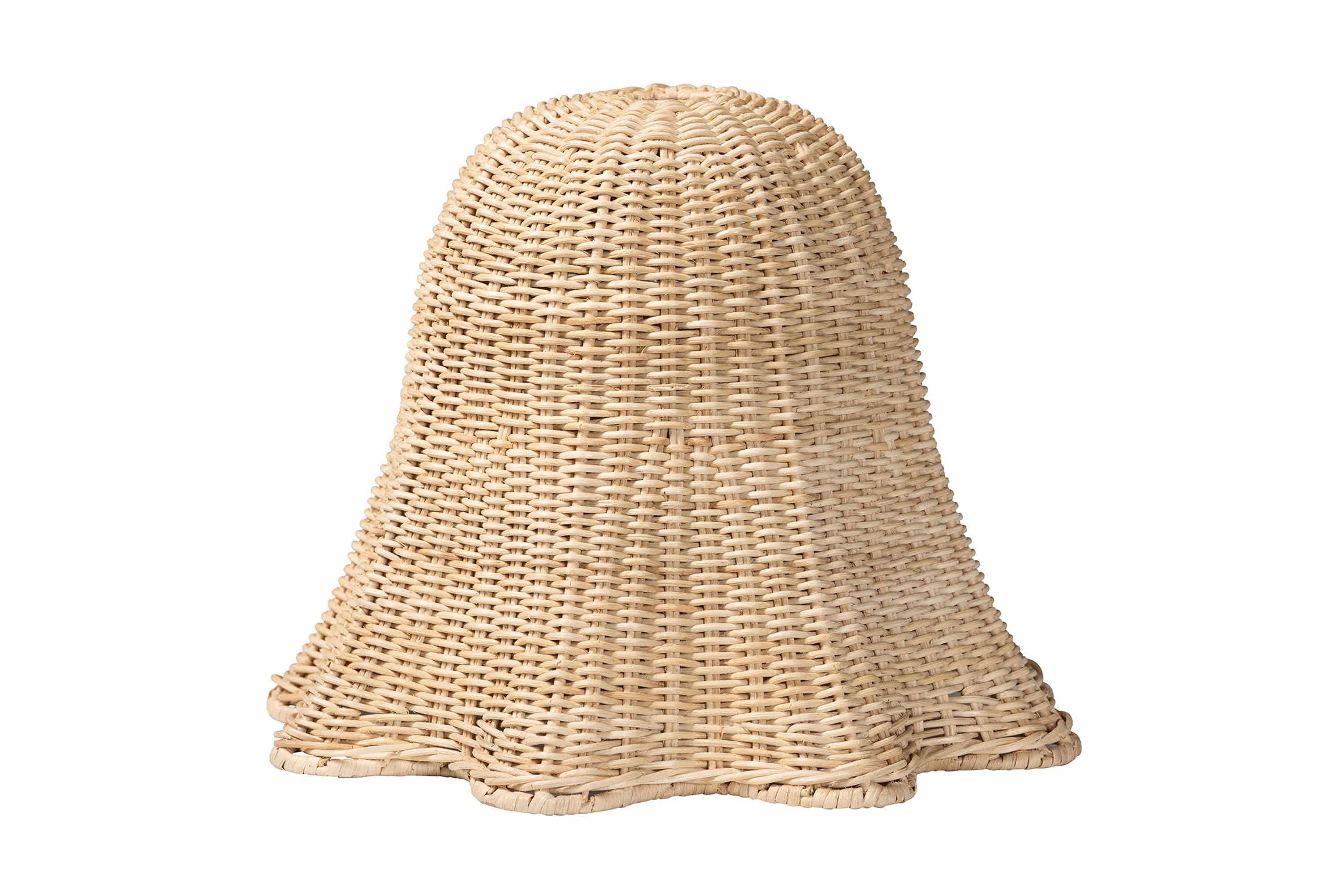 Semira Natural Scalloped Rattan Pendant Lampshade