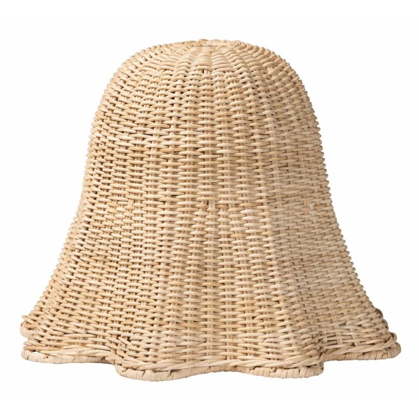 Semira Natural Scalloped Rattan Pendant Lampshade