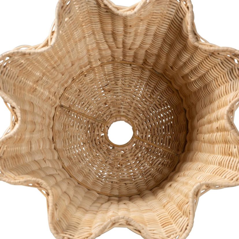 Semira Natural Scalloped Rattan Pendant Lampshade