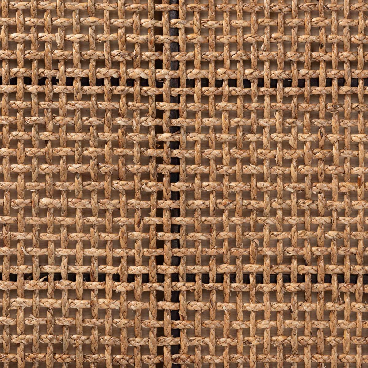 Alise Seagrass and Dark Brown Mahogany Wood Queen Headboard