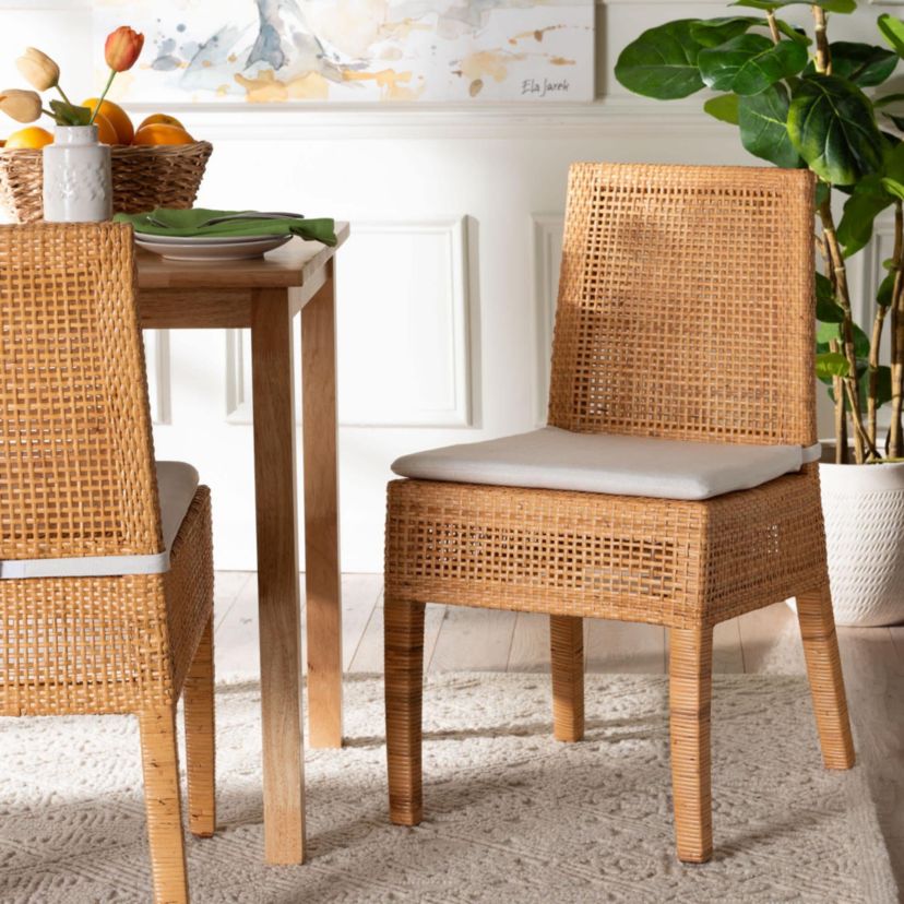 Morris Light Honey Rattan Dining Chair