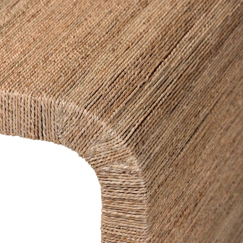 Eviana Natural Seagrass Waterfall Coffee Table