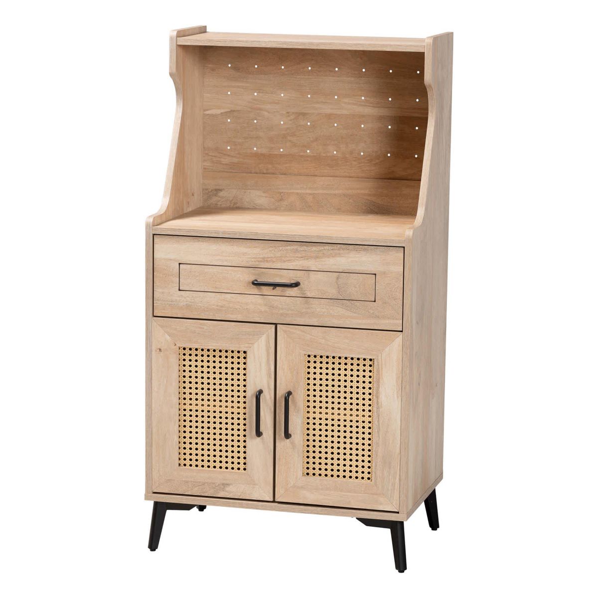 Pavone Oak Brown Wood Kitchen Cabinet