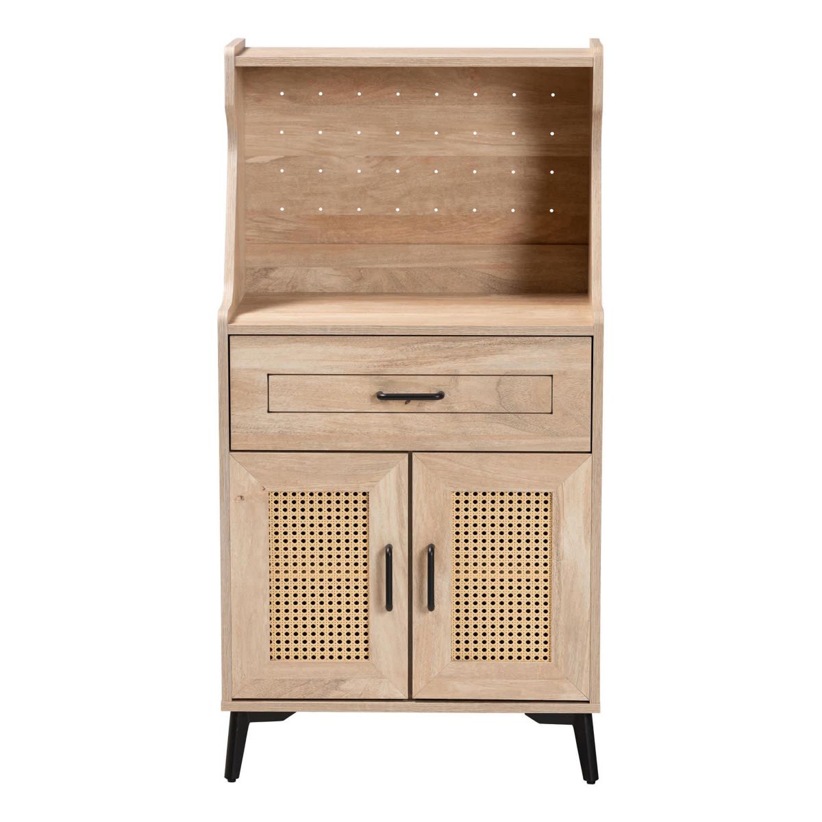 Pavone Oak Brown Wood Kitchen Cabinet