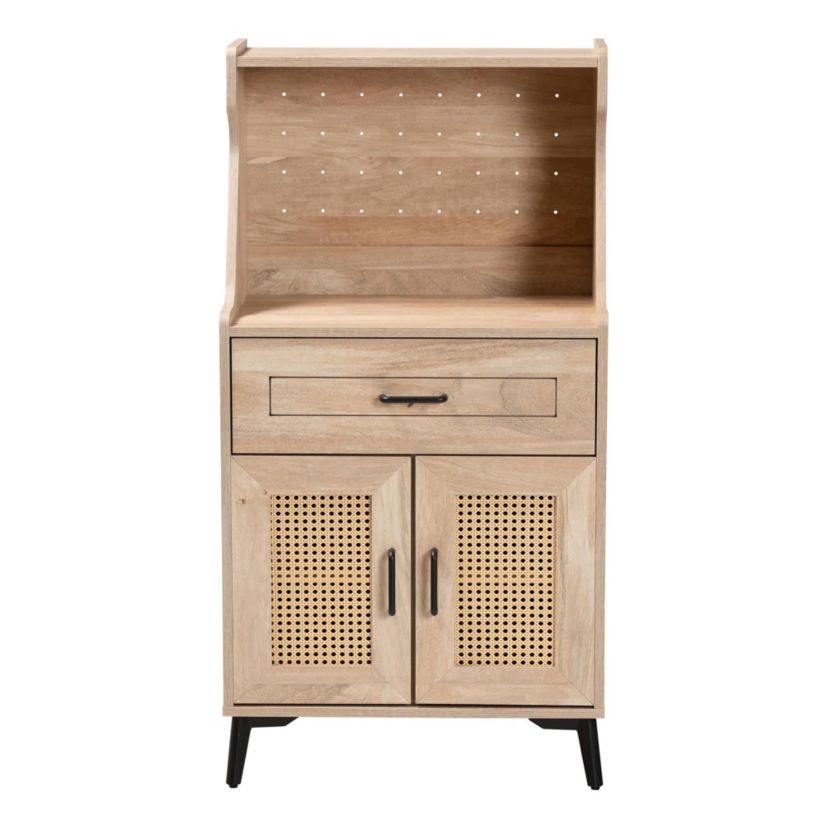 Pavone Oak Brown Wood Kitchen Cabinet