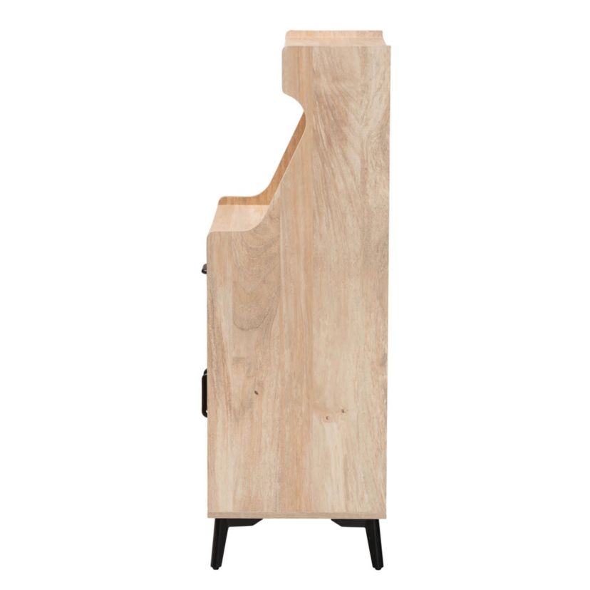 Pavone Oak Brown Wood Kitchen Cabinet