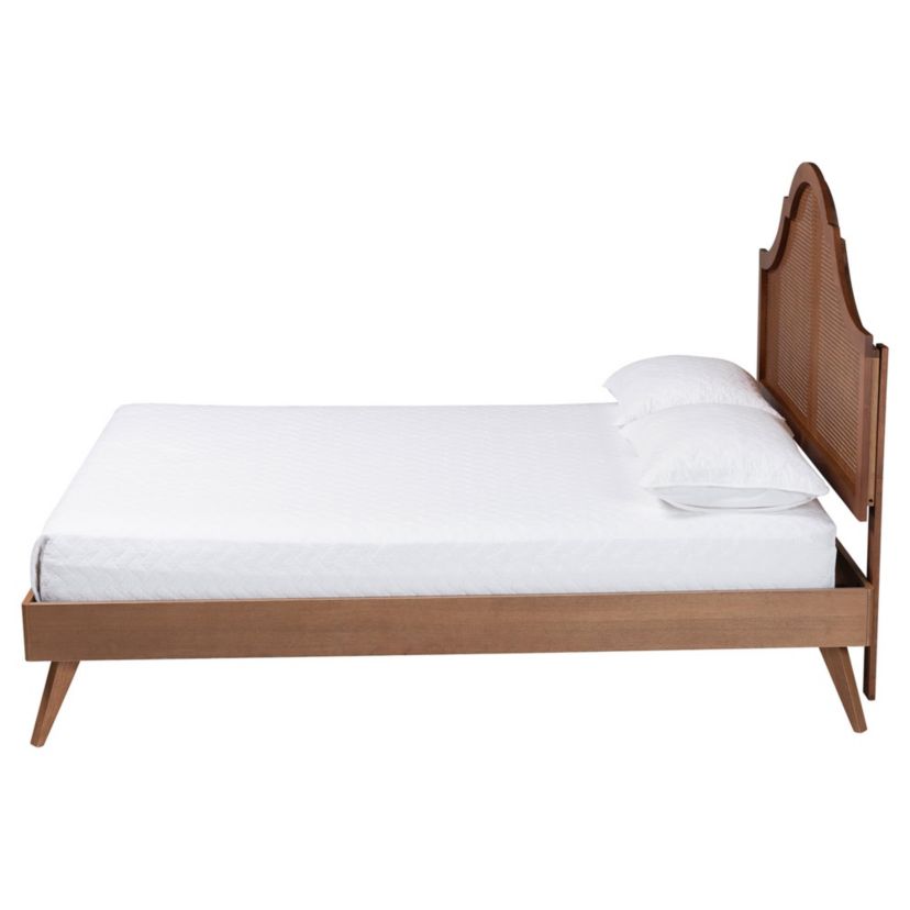 Alecia Ash Walnut Wood Queen Platform Bed