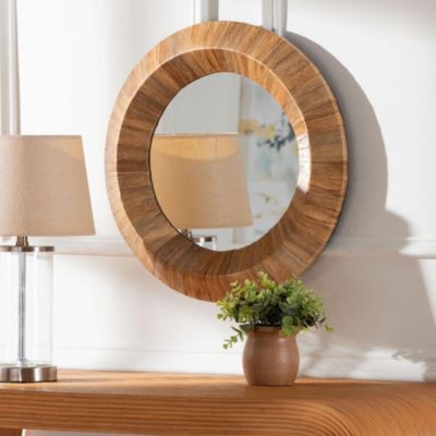 bali & pari Tarun Grasscloth Accent Mirror