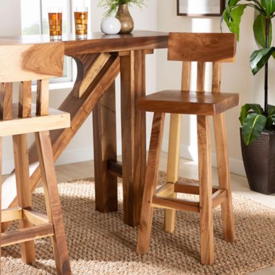 bali & pari Luli Suar Wood Bar Stool