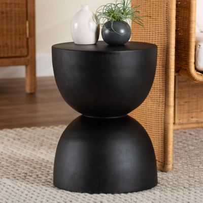 bali & pari Nomiki Solid Suar Wood Side Table