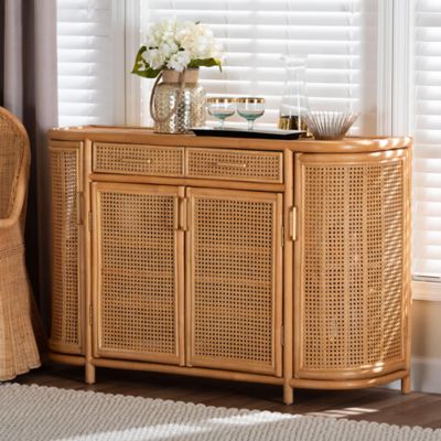 bali & pari McKenna Natural Rattan Sideboard