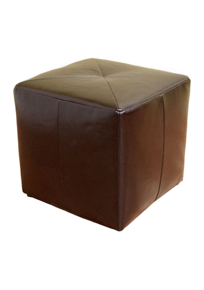 Aric Bonded Leather Ottoman