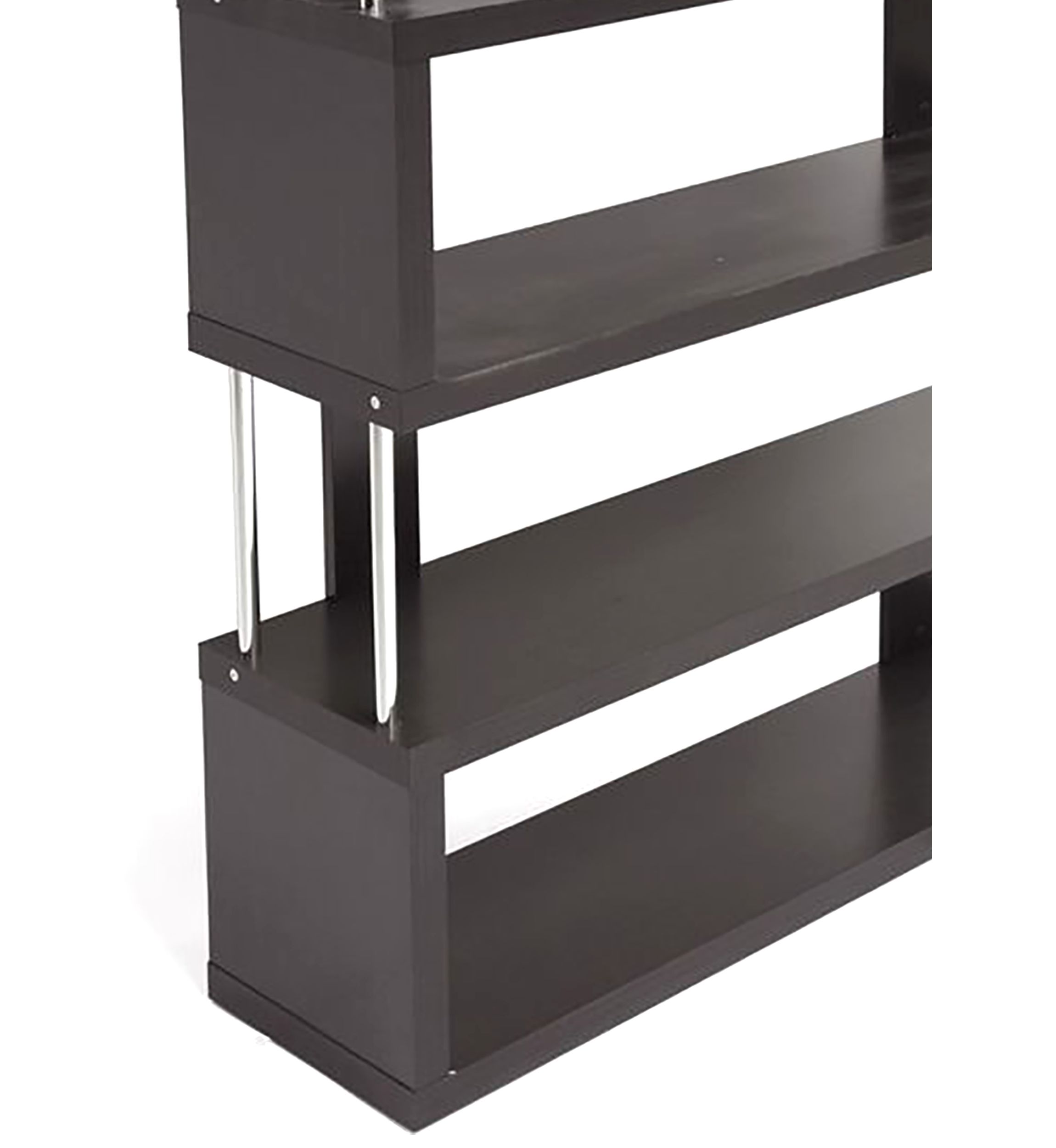 Barnes Dark Brown Six-Shelf Modern Bookcase