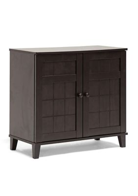 Glidden Dark Brown Wood Modern Shoe Cabinet (Short)