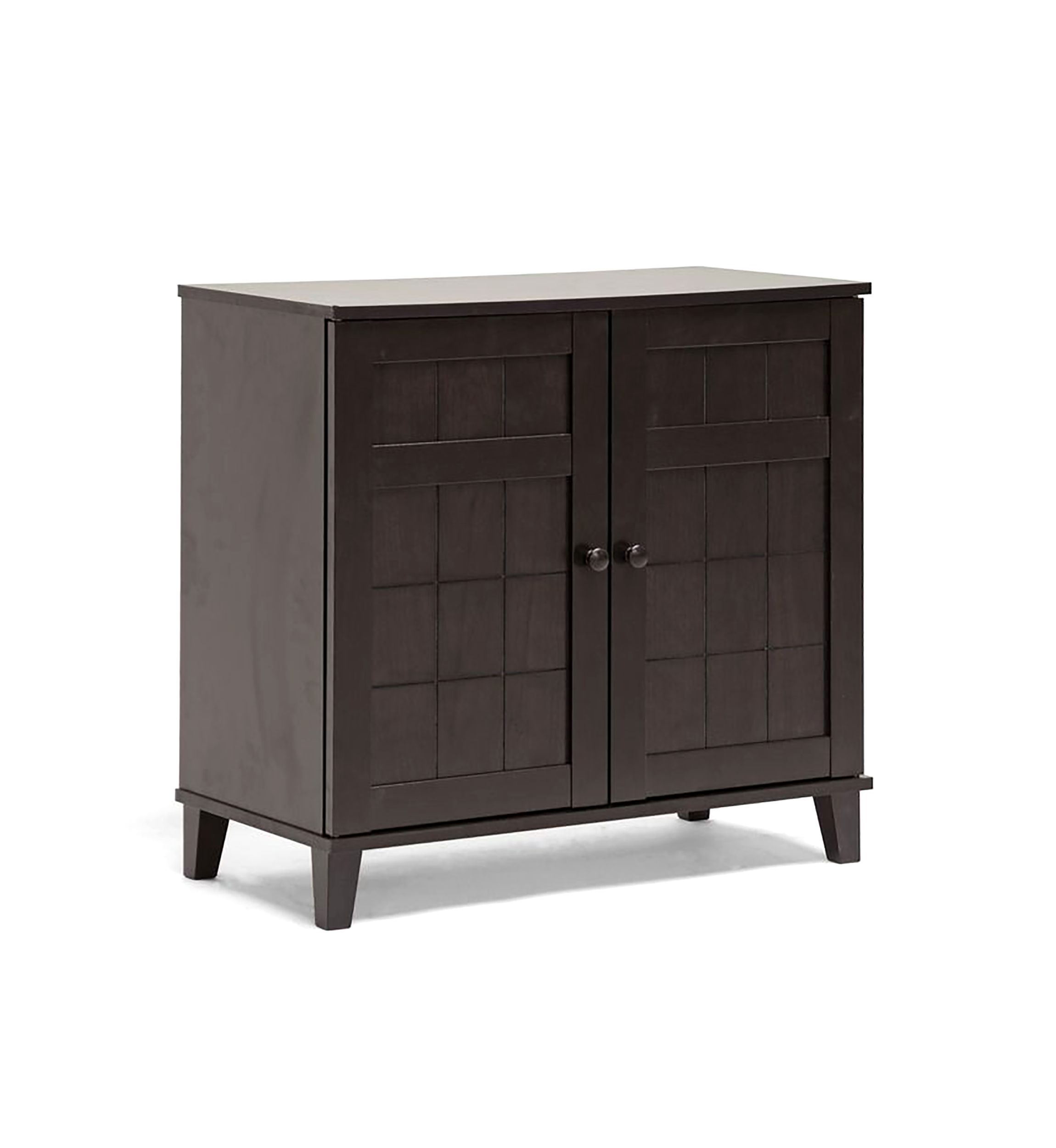 Glidden Dark Brown Wood Modern Shoe Cabinet (Short)