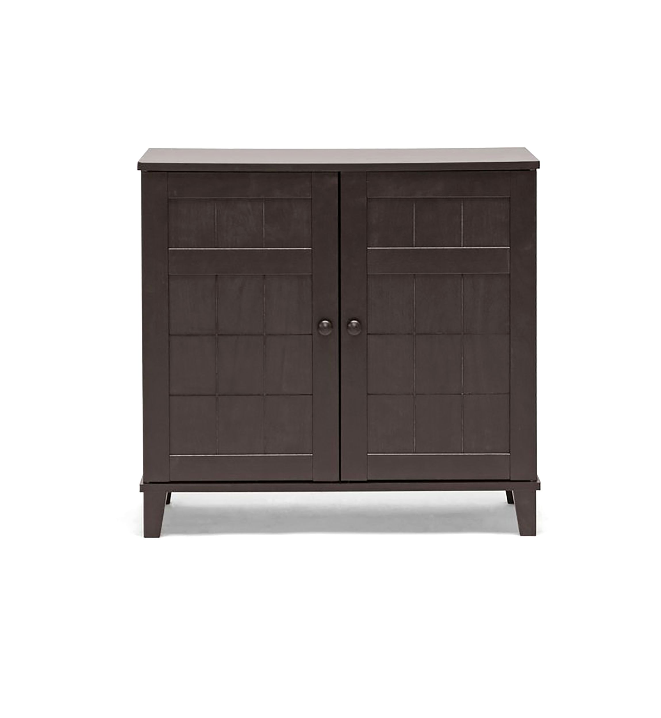 Glidden Dark Brown Wood Modern Shoe Cabinet (Short)