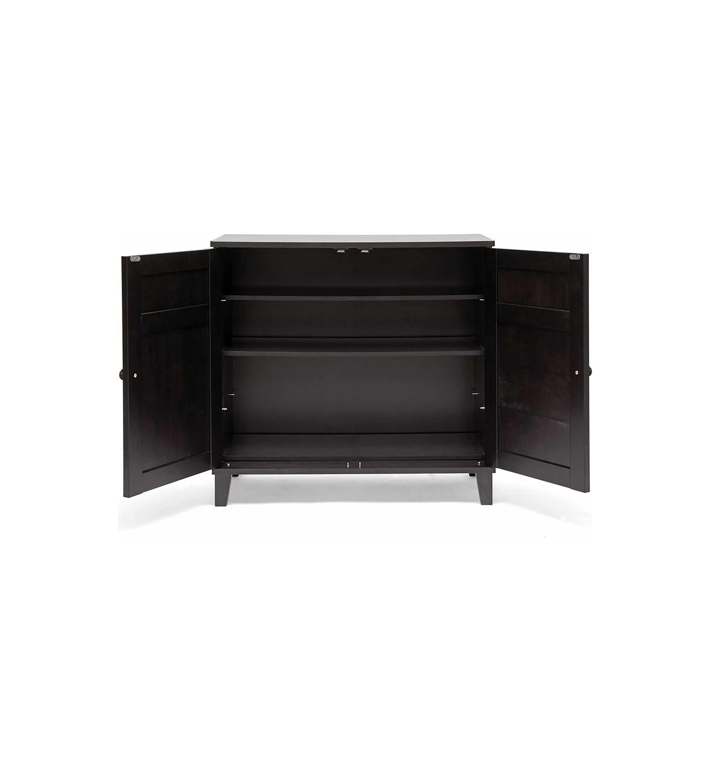 Glidden Dark Brown Wood Modern Shoe Cabinet (Short)