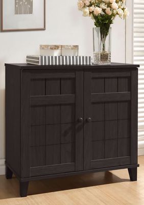 Glidden Dark Brown Wood Modern Shoe Cabinet (Short)