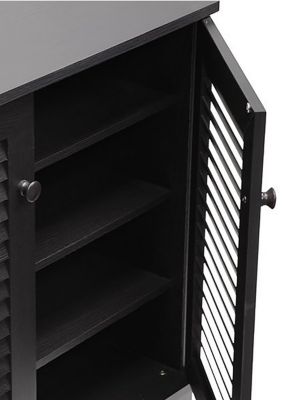 Coolidge Espresso Shoe-Storage Cabinet