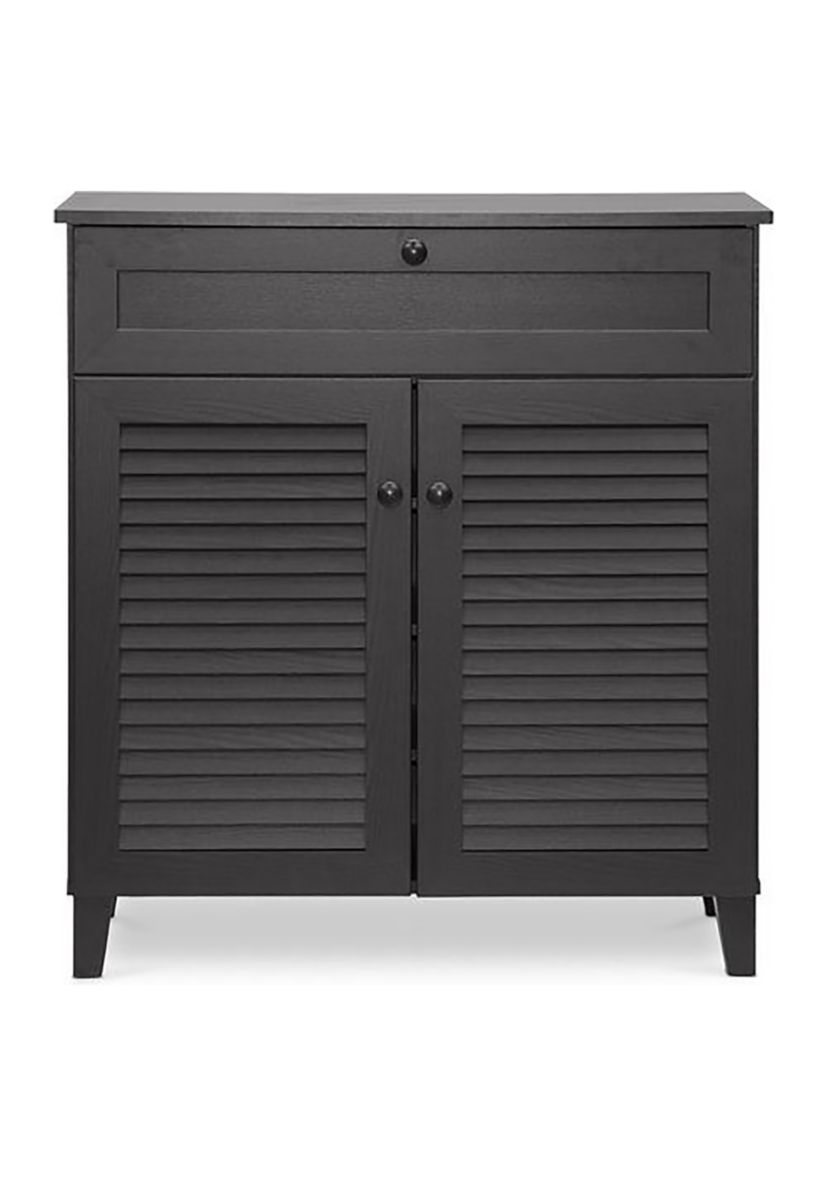 Calvin Espresso Shoe-Storage Cabinet