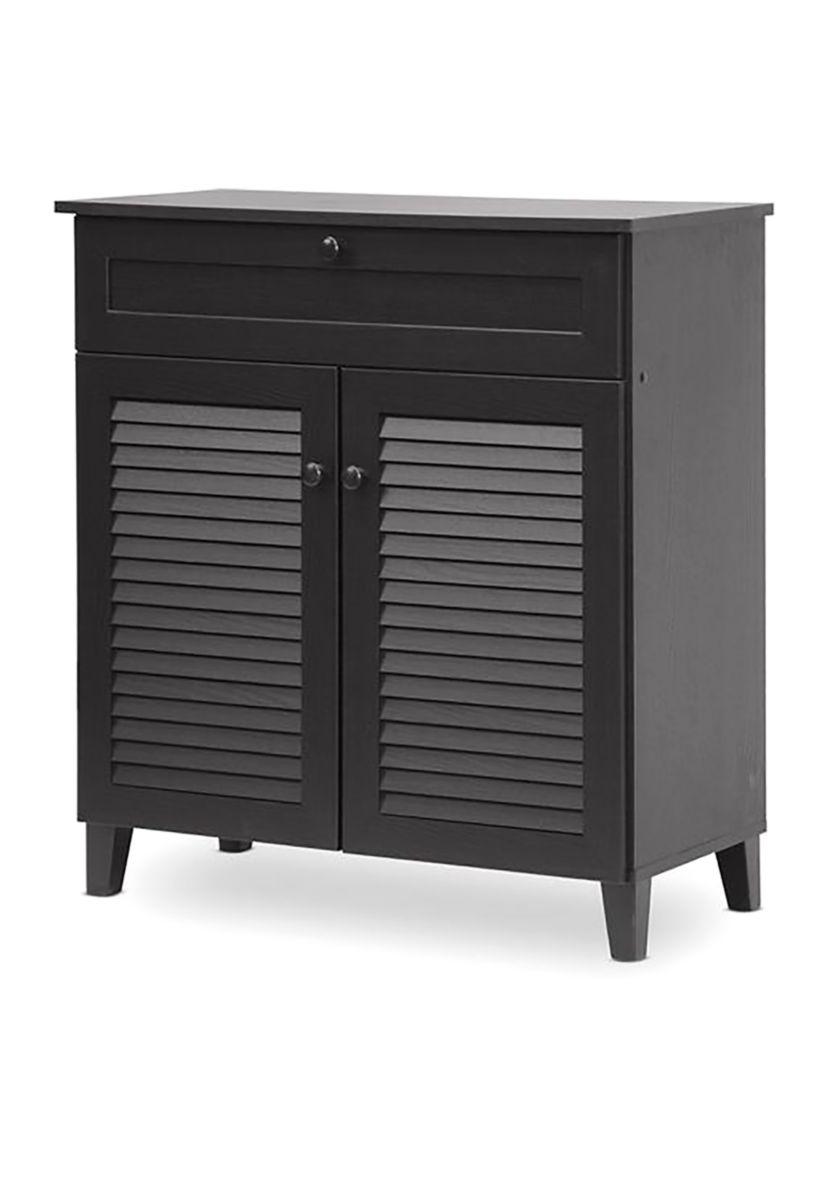 Calvin Espresso Shoe-Storage Cabinet