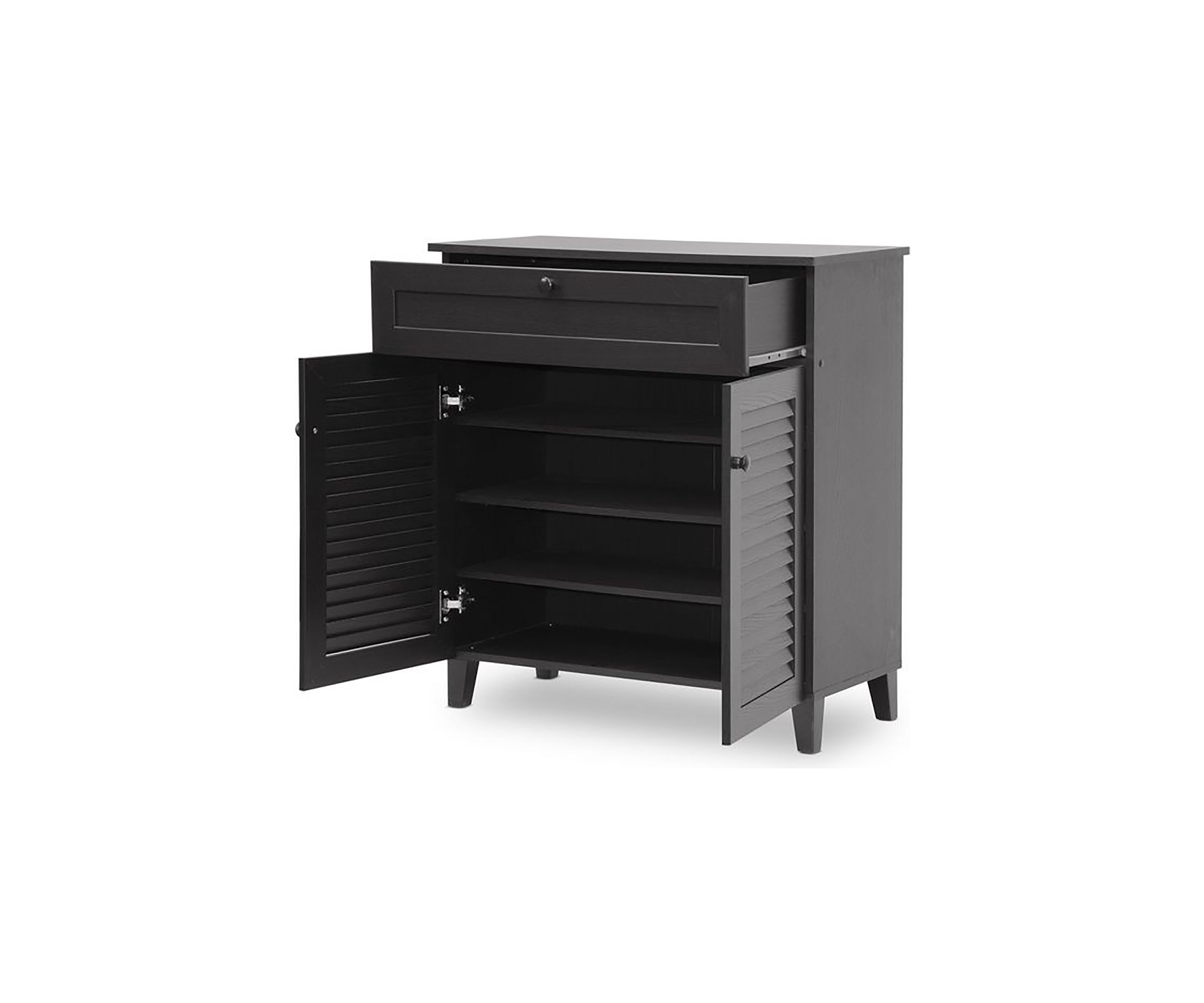 Calvin Espresso Shoe-Storage Cabinet