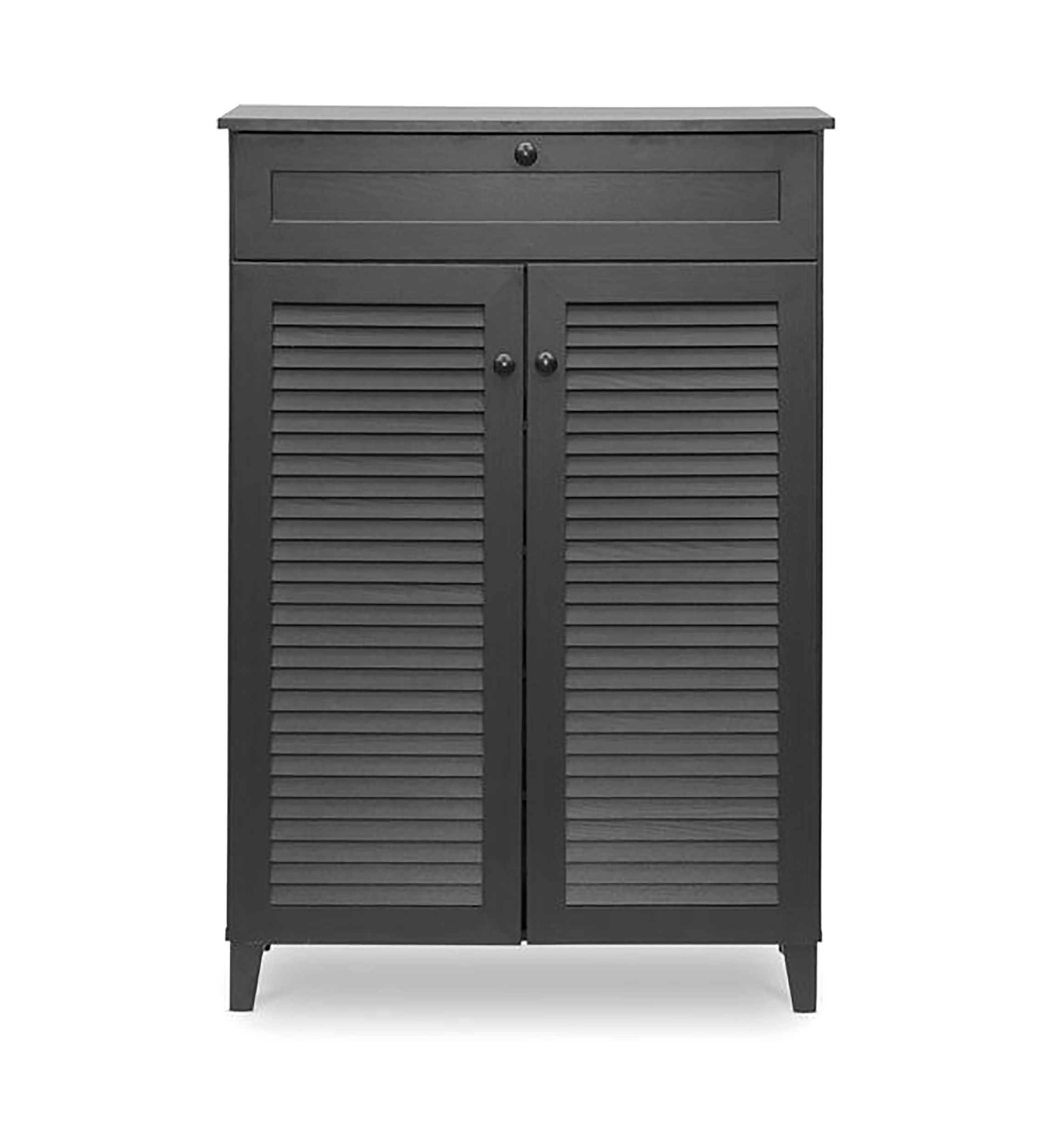 Harding Espresso Shoe-Storage Cabinet