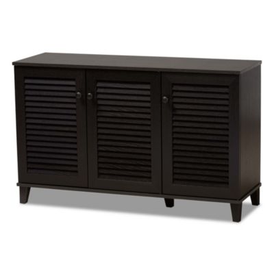 Warren Espresso Shoe-Storage Cabinet