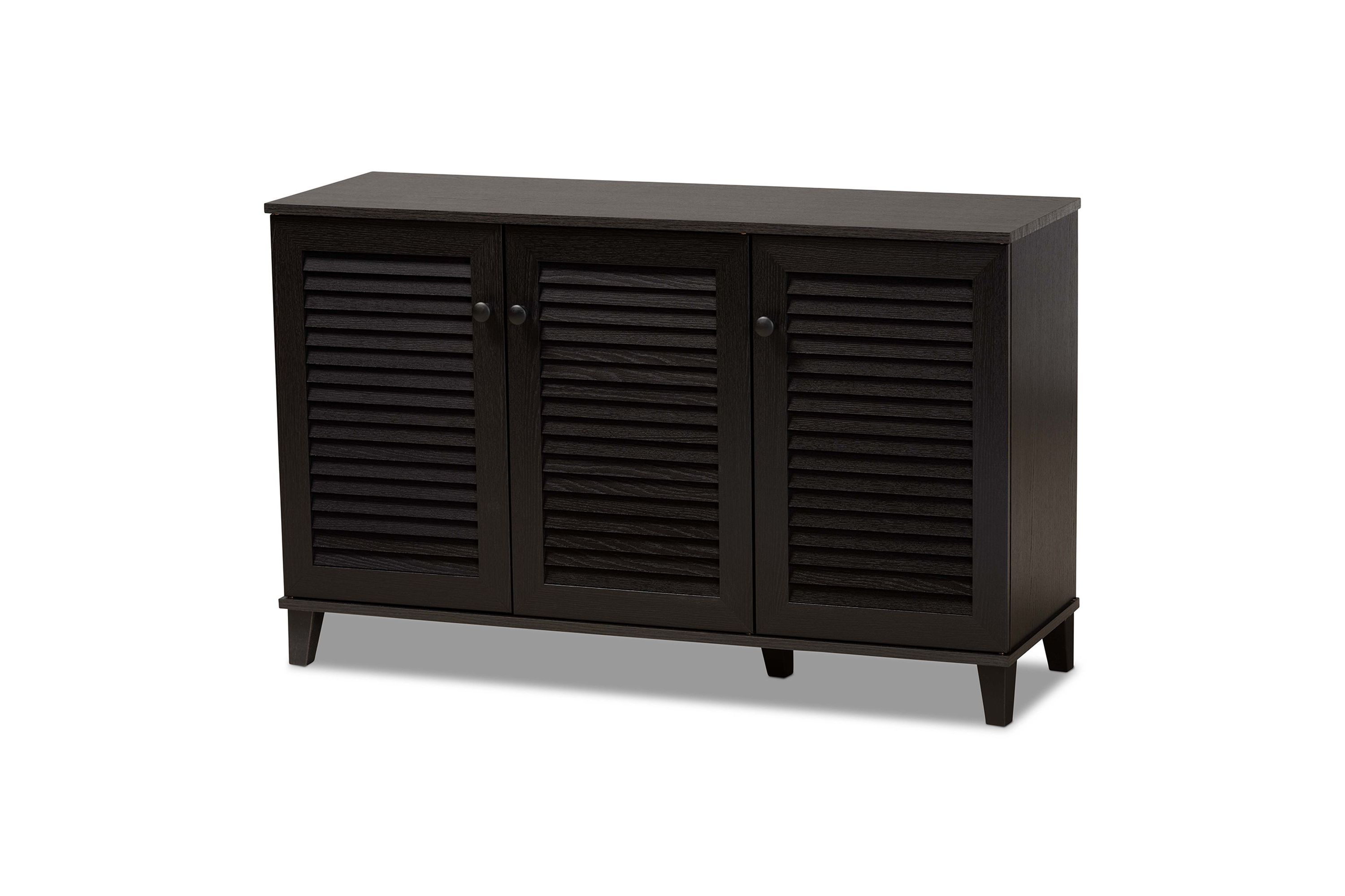 Warren Espresso Shoe-Storage Cabinet