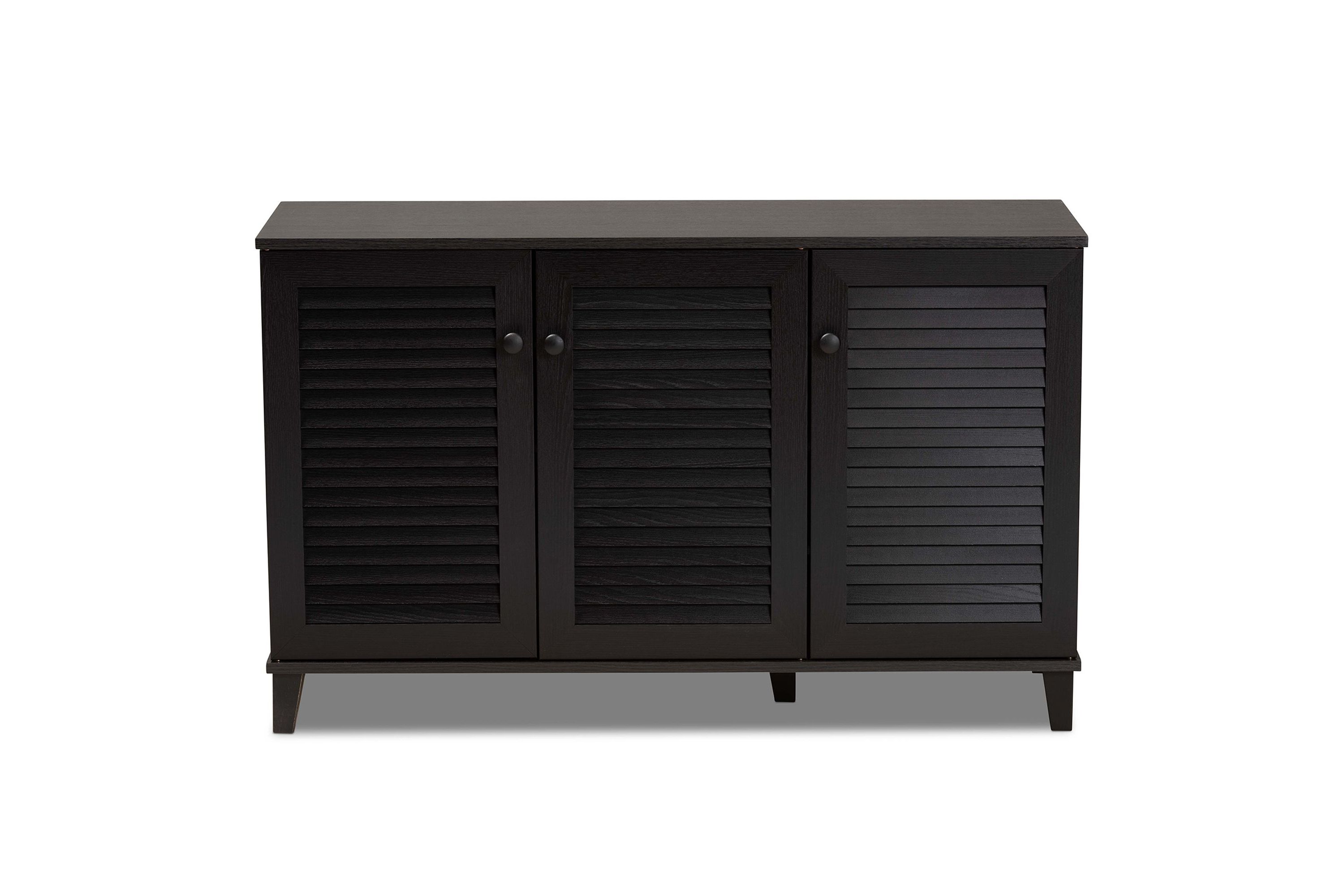 Warren Espresso Shoe-Storage Cabinet