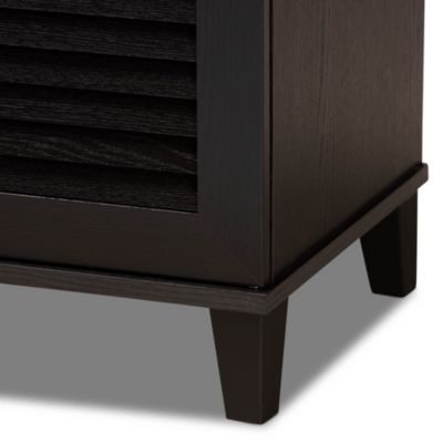 Warren Espresso Shoe-Storage Cabinet