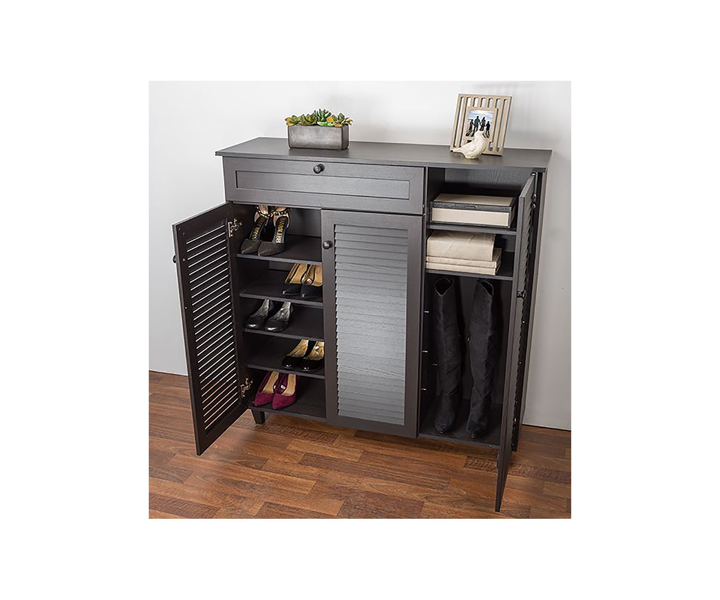 Pocillo Wood Shoe Storage Cabinet