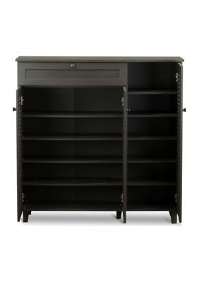 Pocillo Wood Shoe Storage Cabinet