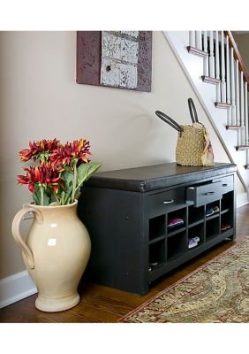 Espresso Entryway Bench